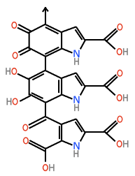 Melanin pigment molecule